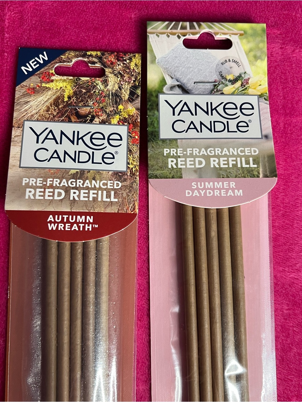 (2) Yankee Candle Pre Fragranced Reeds with Reed Holder - Picture 4 of 5